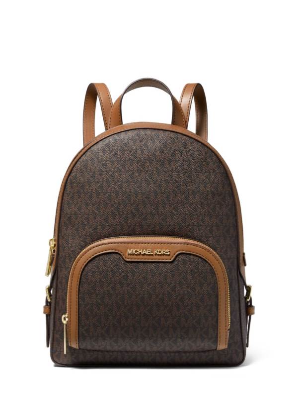 Damske Batohy Michael Kors Jaycee Medium Logo Hnede - Kabelky Michael Kors Slevy | SJZPV-3596